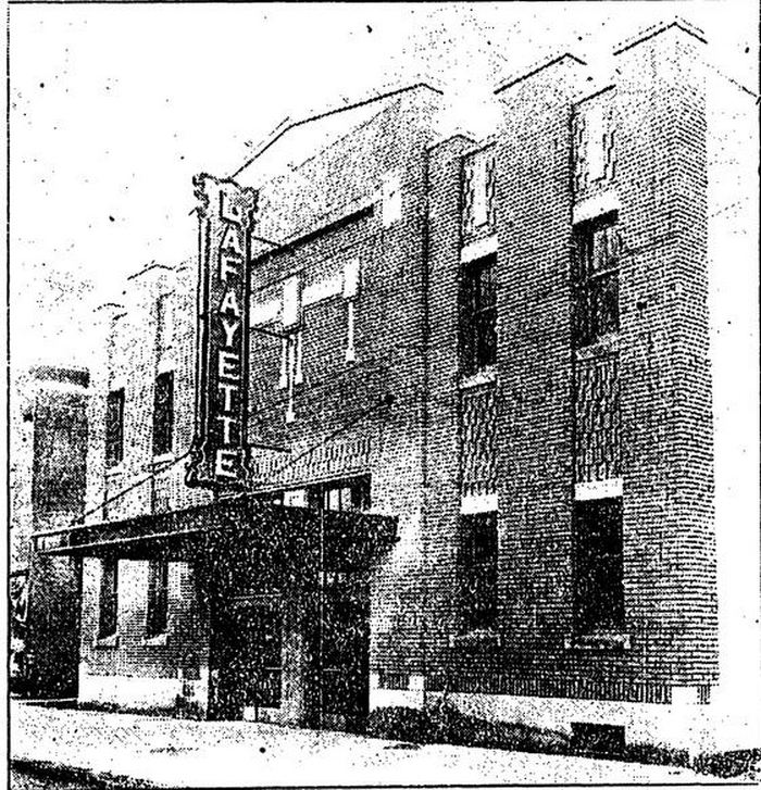 Lafayette Theatre - Nov 1925 Bay City Times Photo